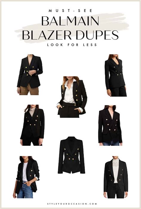 balmain blazer dupe reviews.